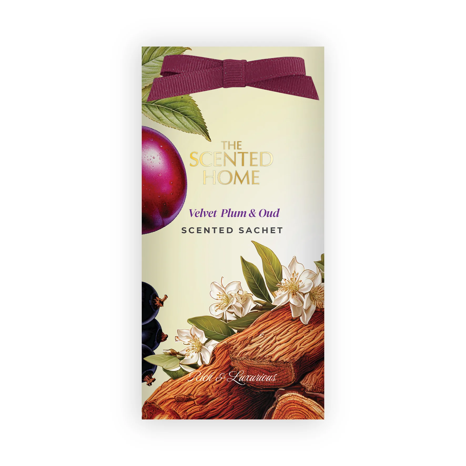 Ashleigh & Burwood London Vonný sáček VELVET PLUM & OUD
