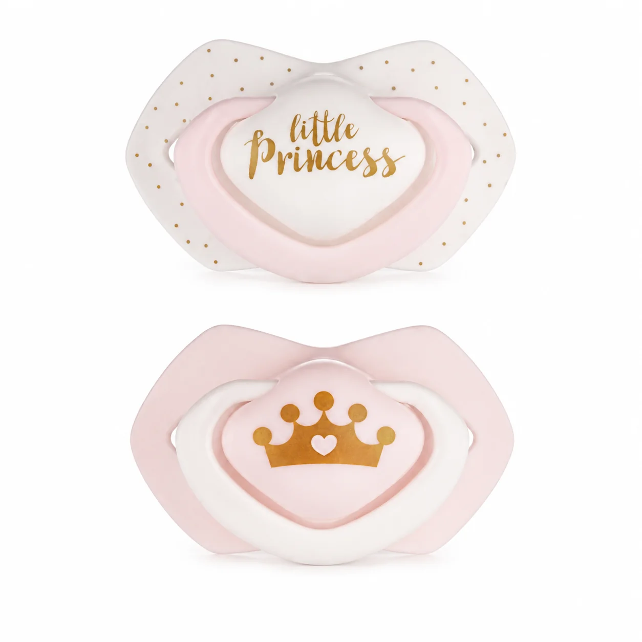 Canpol babies Dárková sada Little Princess 0–6m, lahvička, dudlíky, řetízek + taška zdarma