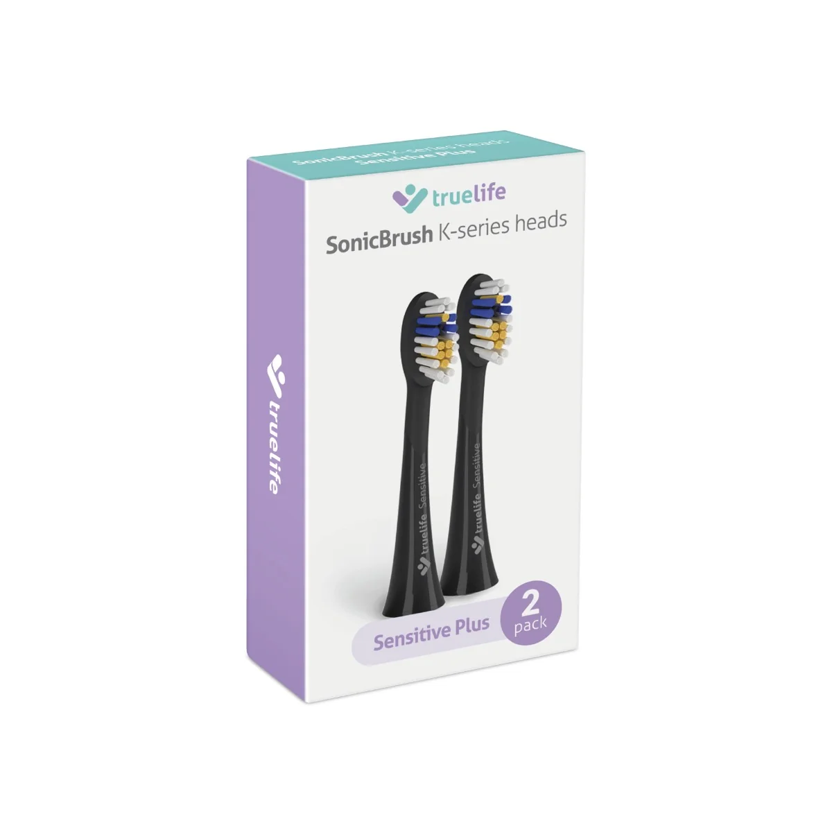 Truelife SonicBrush K-series Heads Sensitive Plus Black náhradní hlavice 2 ks
