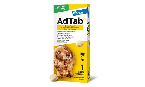 AdTab Žvýkací tablety pro psy >11-22 kg 