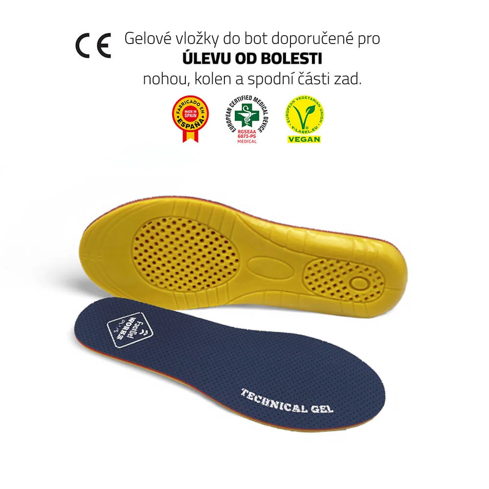 FOOTGEL Vložky do bot WORKS PLUS EU 43-47