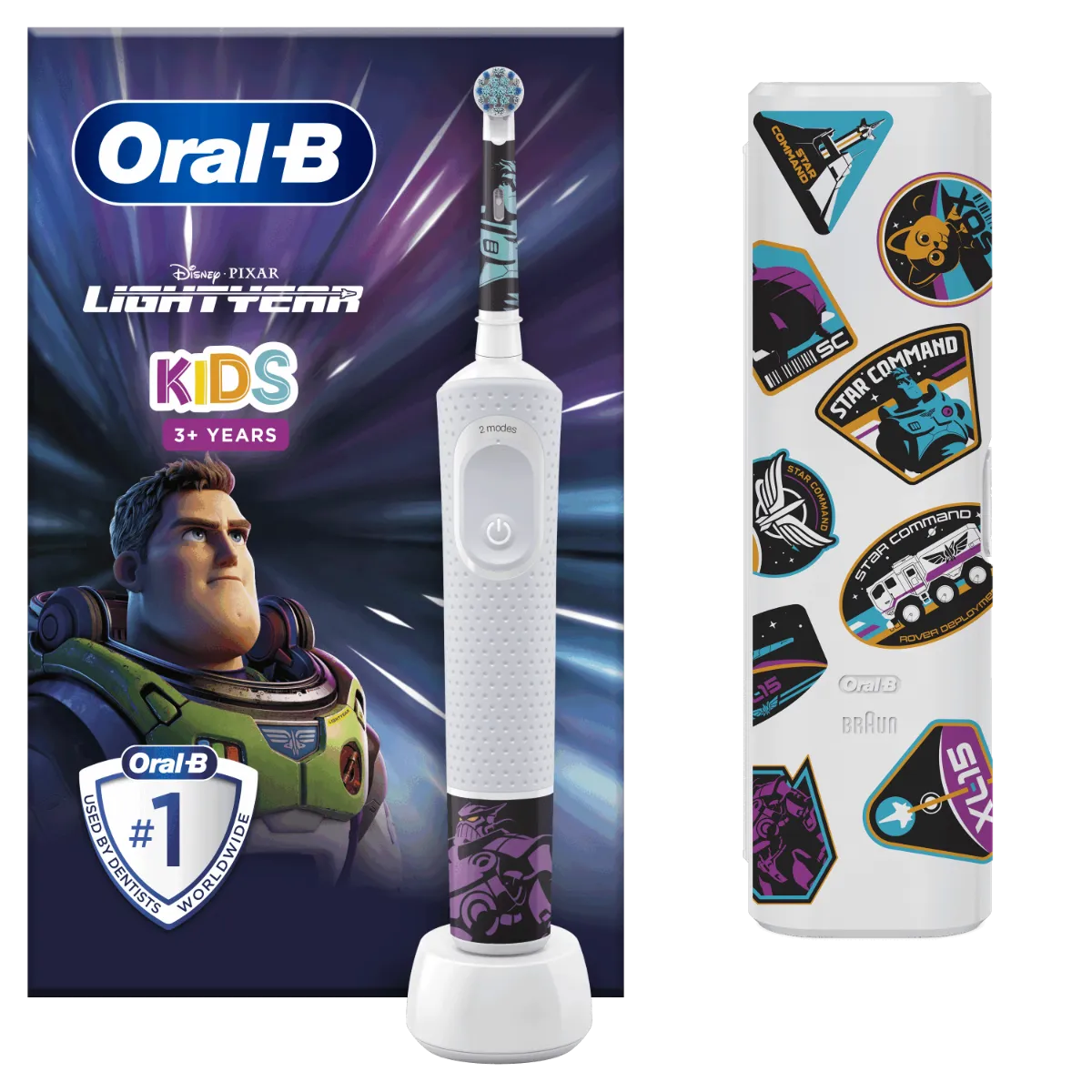 Oral-B Vitality D100 Kids Lightyear elektrický zubní kartáček +cestovní pouzdro