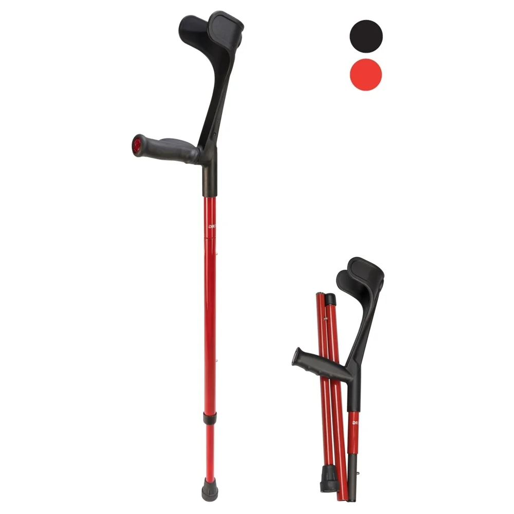 DMA 220 RASF CARBON RED, Berle skládací anatomická, držadlo pro levou ruku