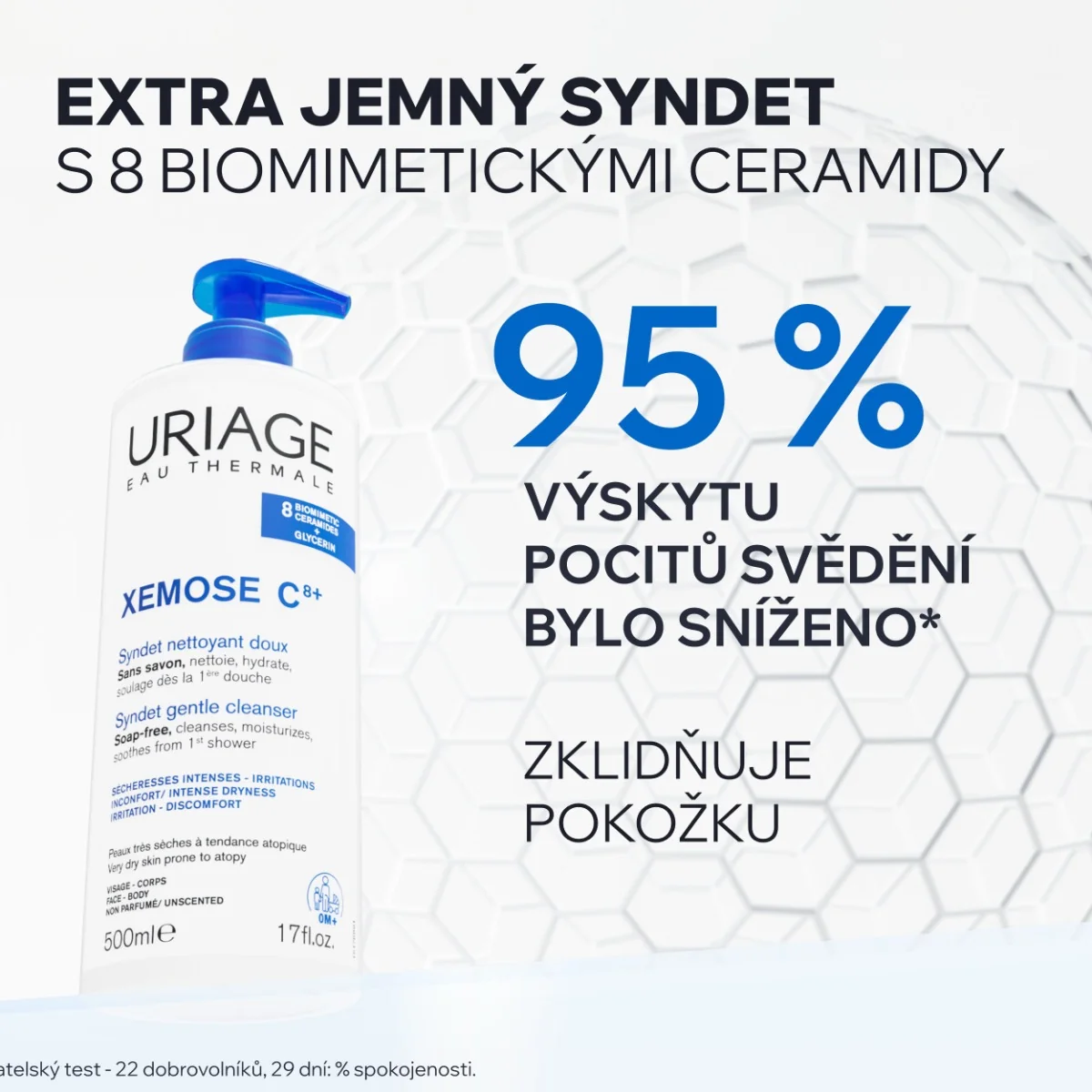 Uriage Xémose C8+ Mycí gel pro velmi suchou až atopickou pokožku 500 ml