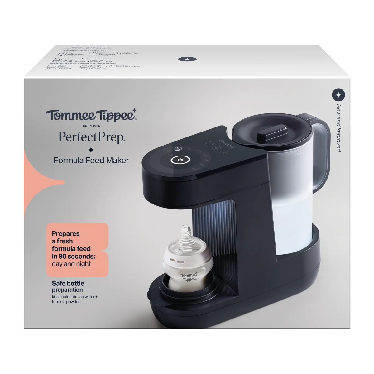 Tommee Tippee Perfect Prep přístroj na přípravu kojeneckého mléka černý
