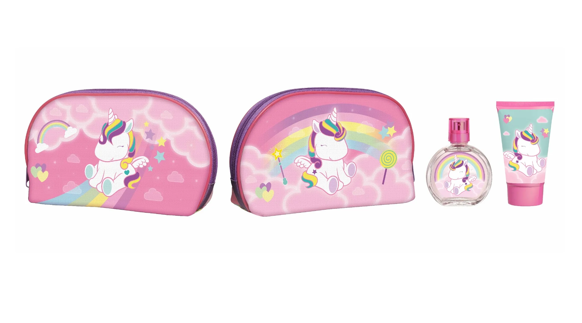 Air-Val Eau My Unicorn Dárkový set taška, toaletní voda a sprchový gel 3 ks
