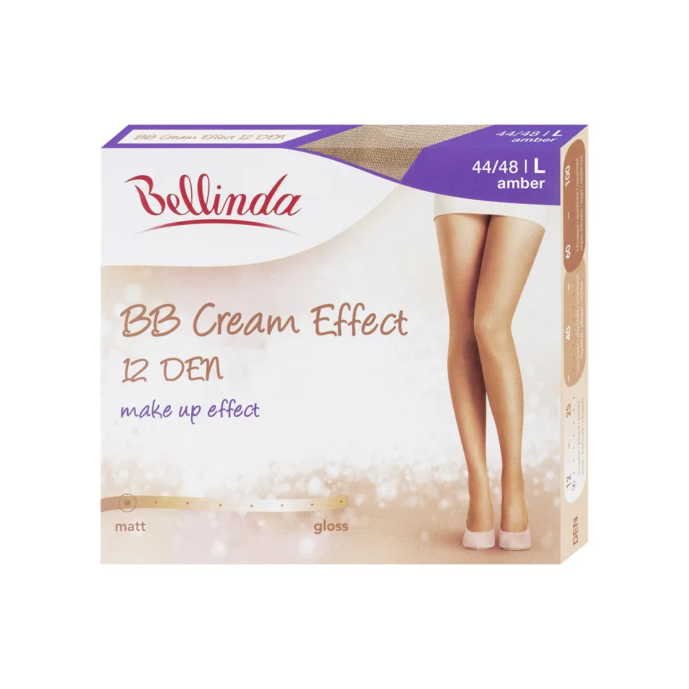 Bellinda BB CREAM 12 DEN vel. 48 dámské punčochové kalhoty 1 ks stř. tělové