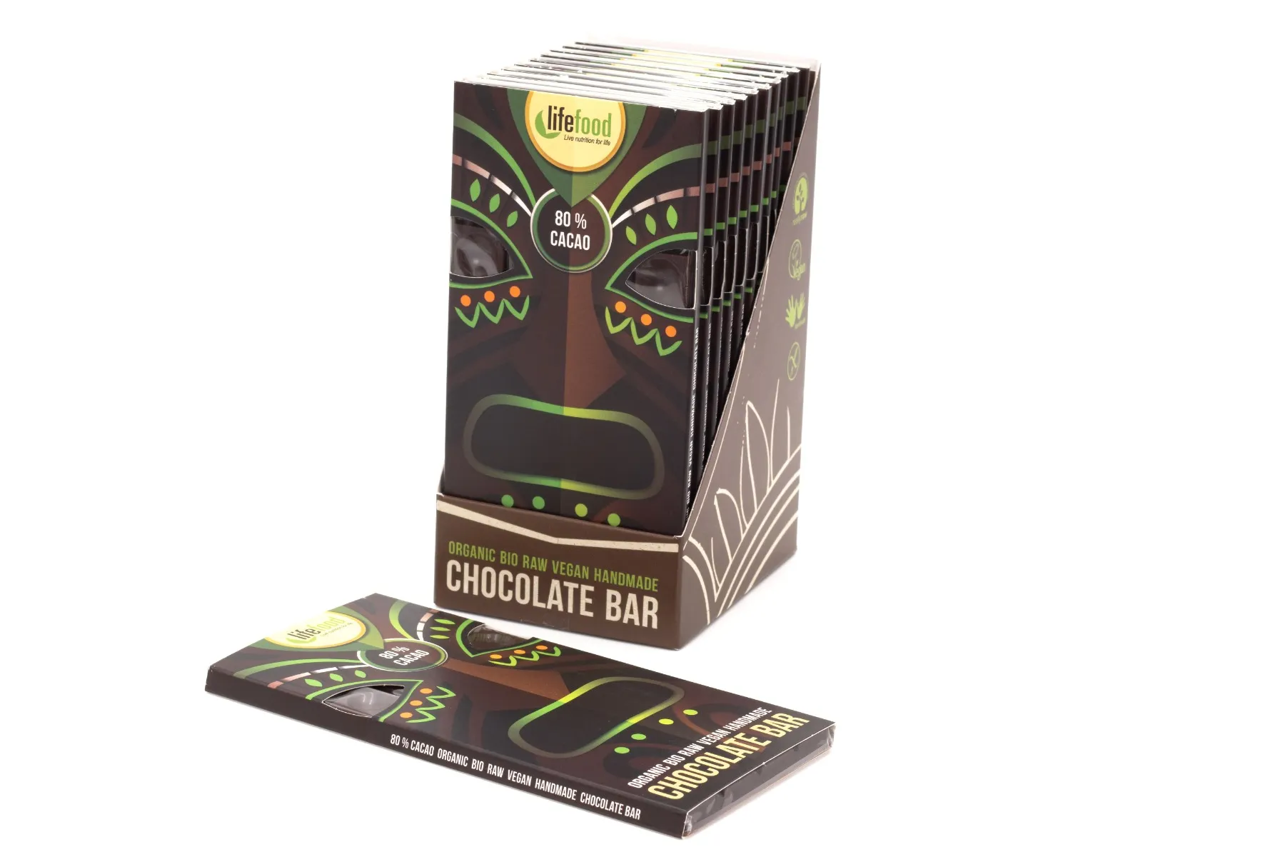 LifeFood Raw čokoláda 80 % kakao RAW BIO 70 g
