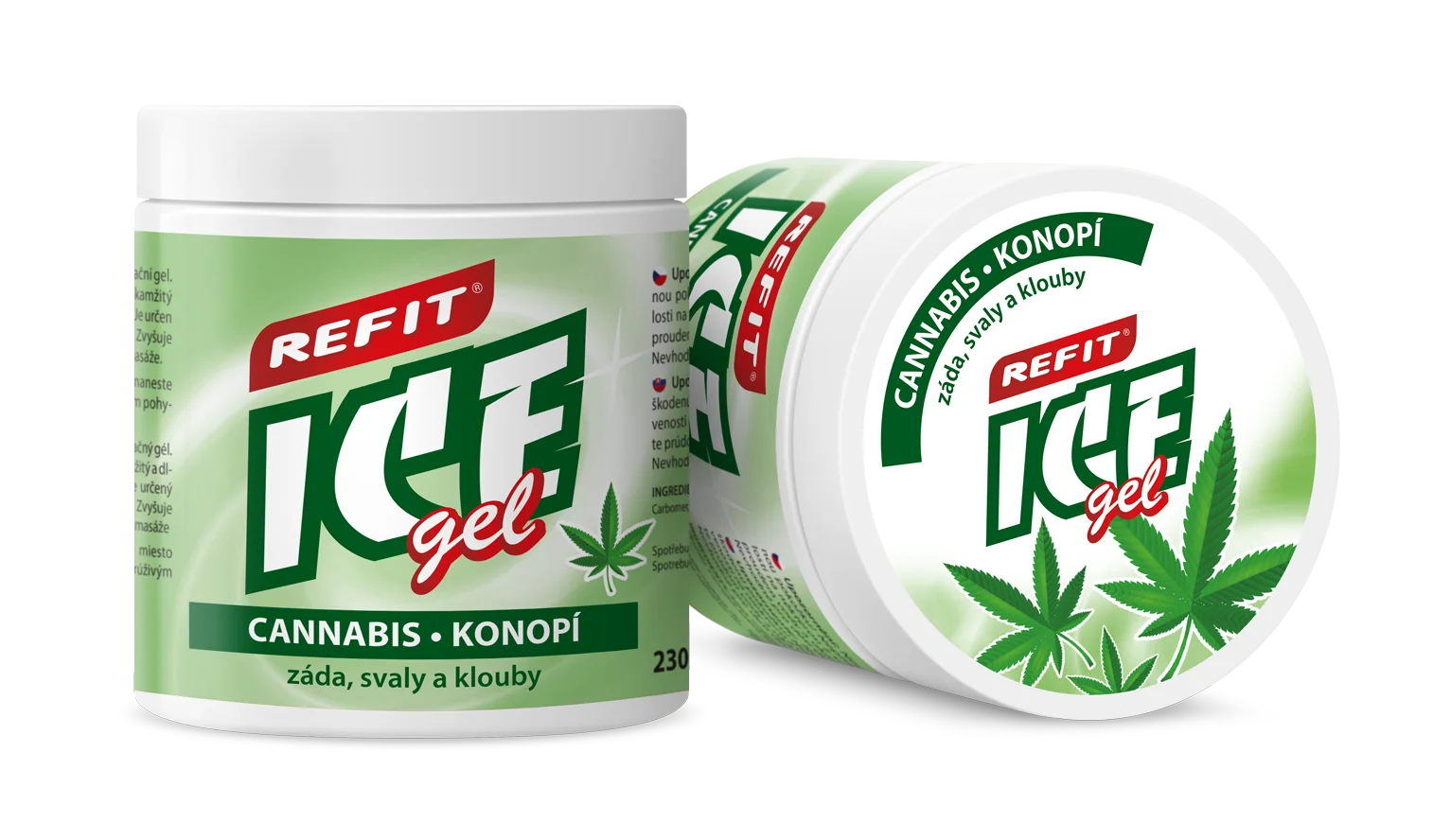 Refit Ice Masážní gel s konopím 230 ml