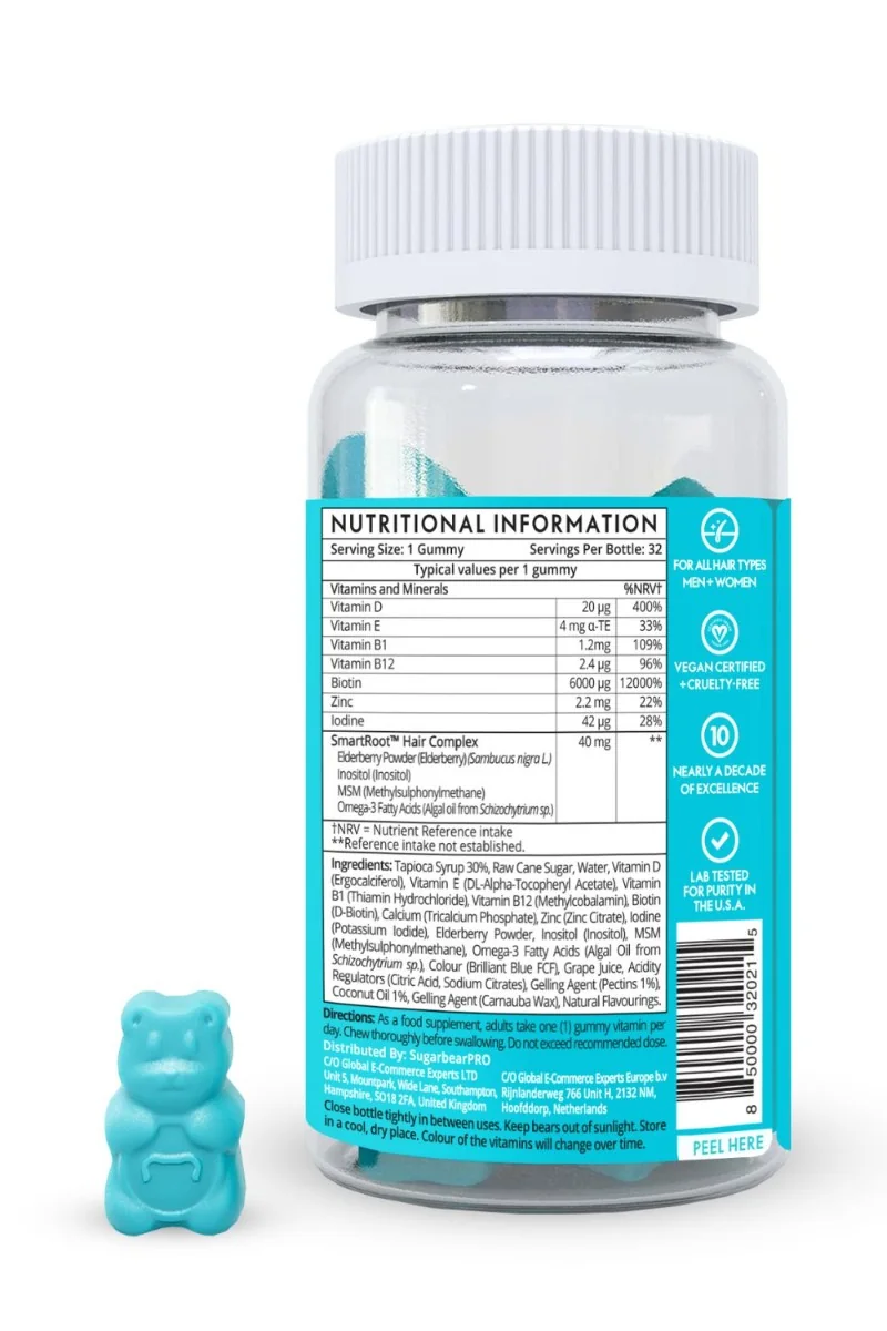 Sugarbear PRO hair vitamins gummies 32 ks