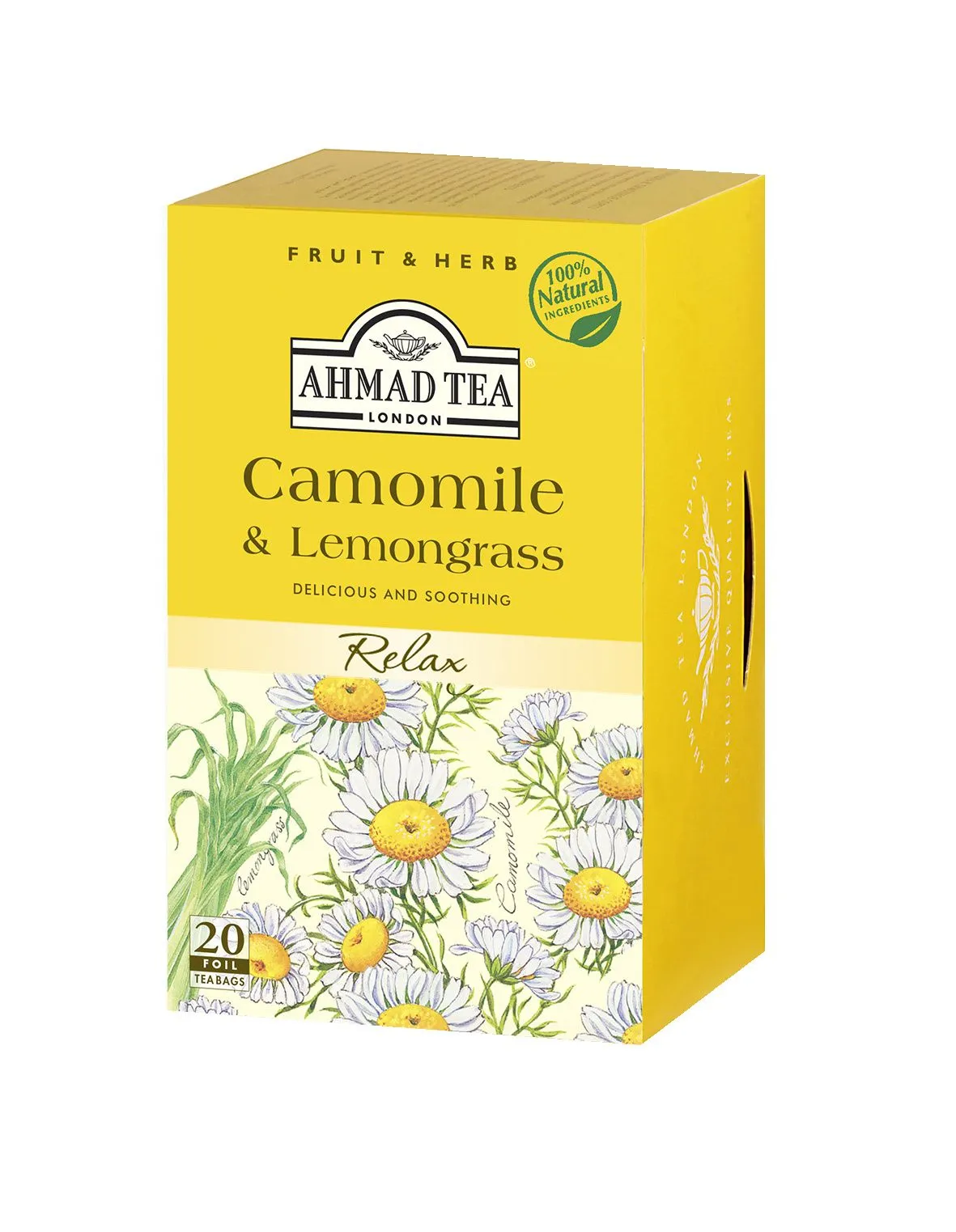 Ahmad Tea Camomille & Lemongrass porcovaný čaj 20x1,5 g