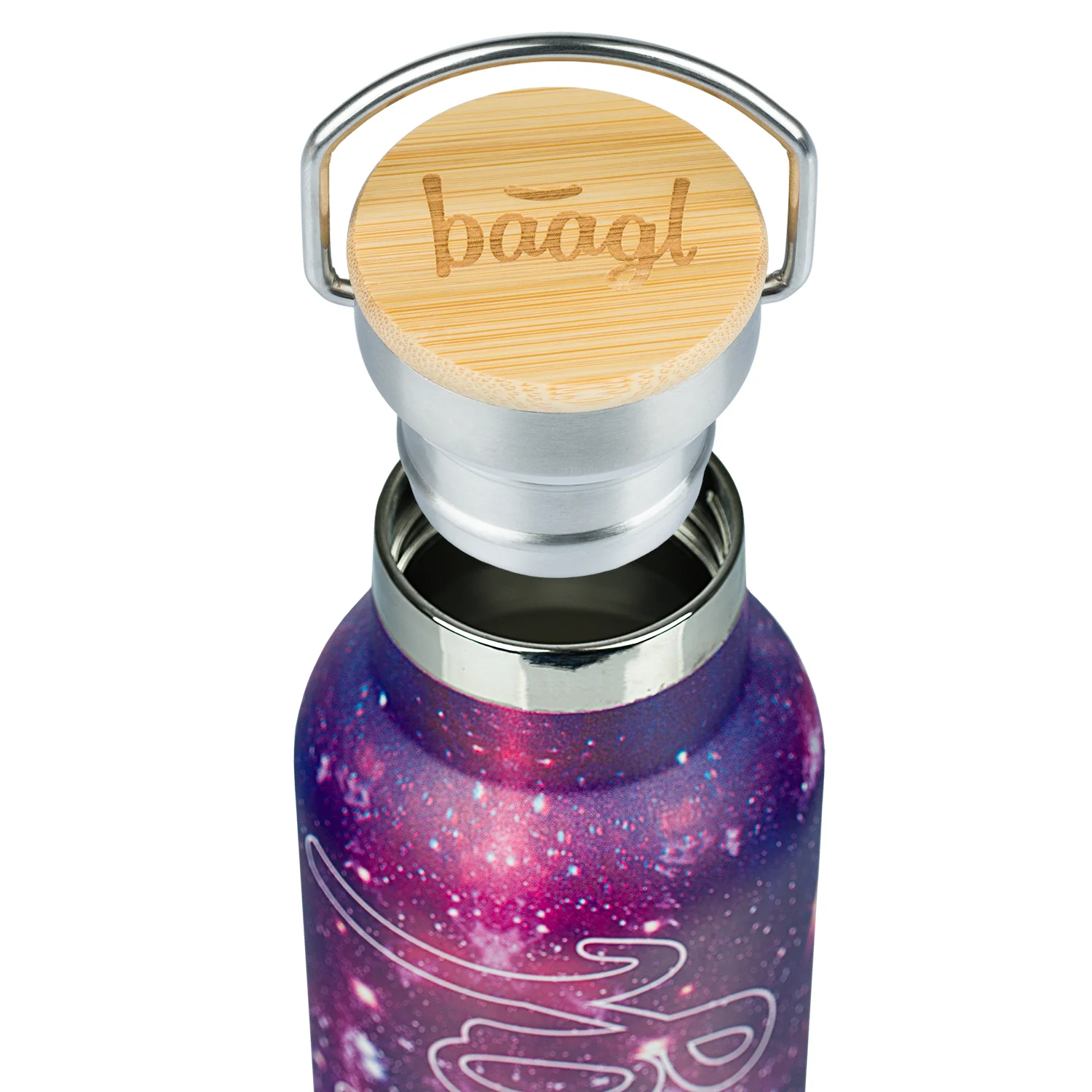 Baagl Termoláhev s bambusovým víčkem Galaxy, 500 ml