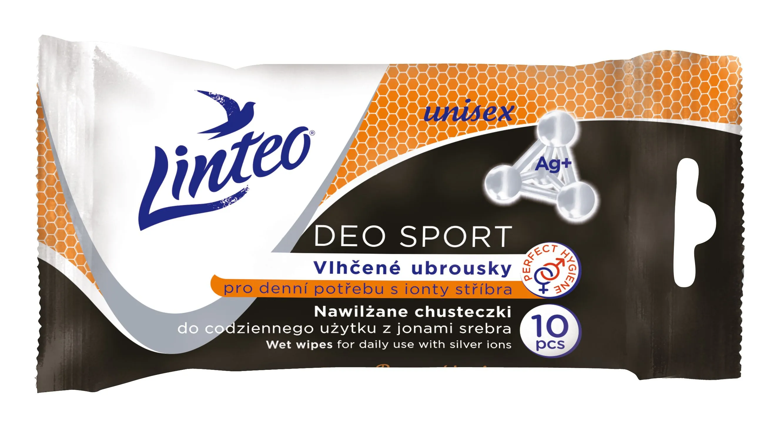 Linteo Vlhčené ubrousky deo sport 10 ks