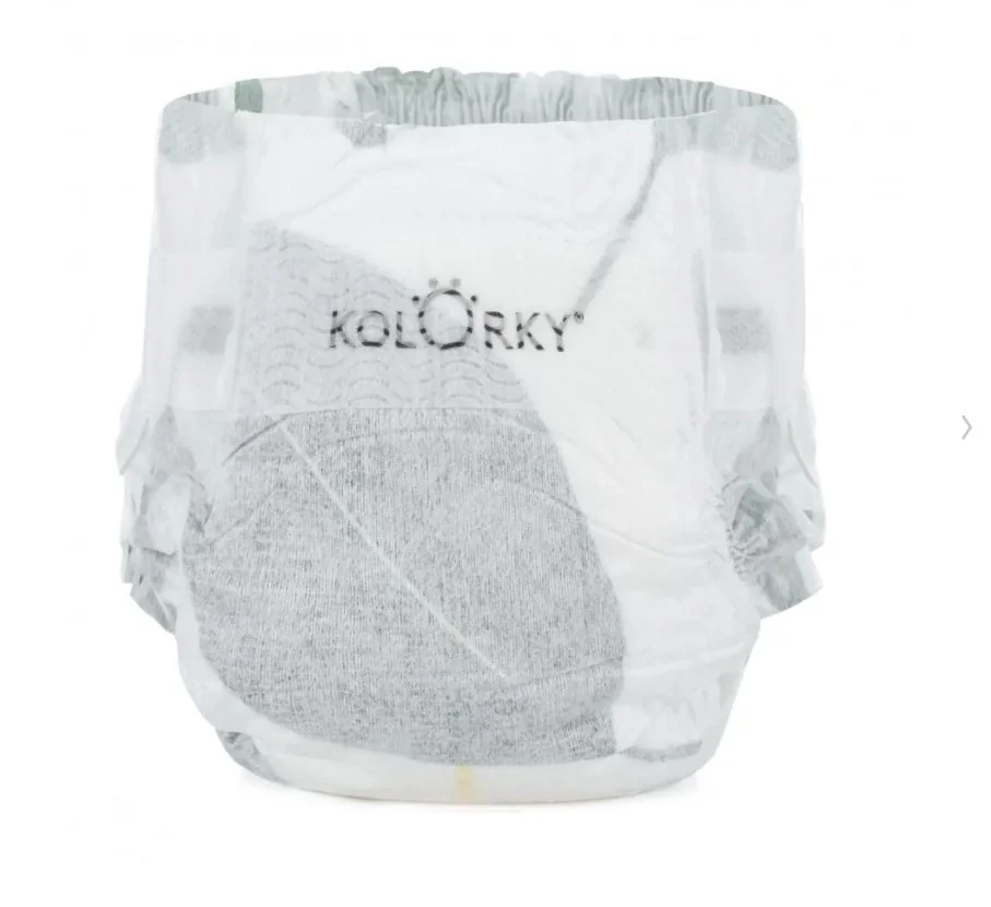 KOLORKY DAY NATURE Jednorázové eko plenky vel. L 8-13 kg 19 ks listy
