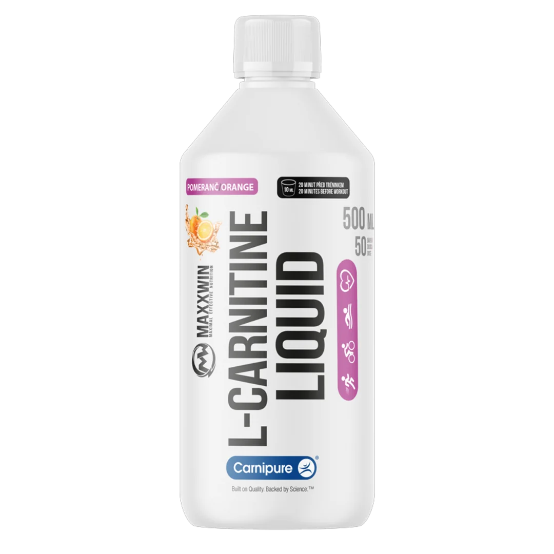 MAXXWIN L-Carnitine Liquid 500ml - pomeranč