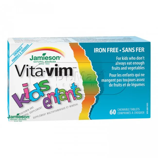 JAMIESON Vita-Vim Kids multivitamín tablety na cucání pro děti tbl.60
