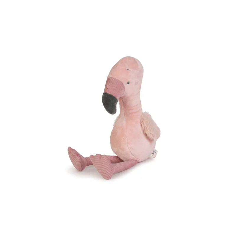 Saro Baby plyšová hračka Jungle Party Longlegs Flamingo