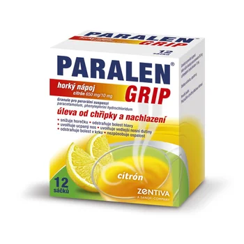 Paralen Grip Horký nápoj citron 12 sáčků