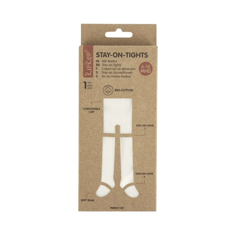 KipKep dětské punčocháče Stay-on-Tights 6-12m Off White