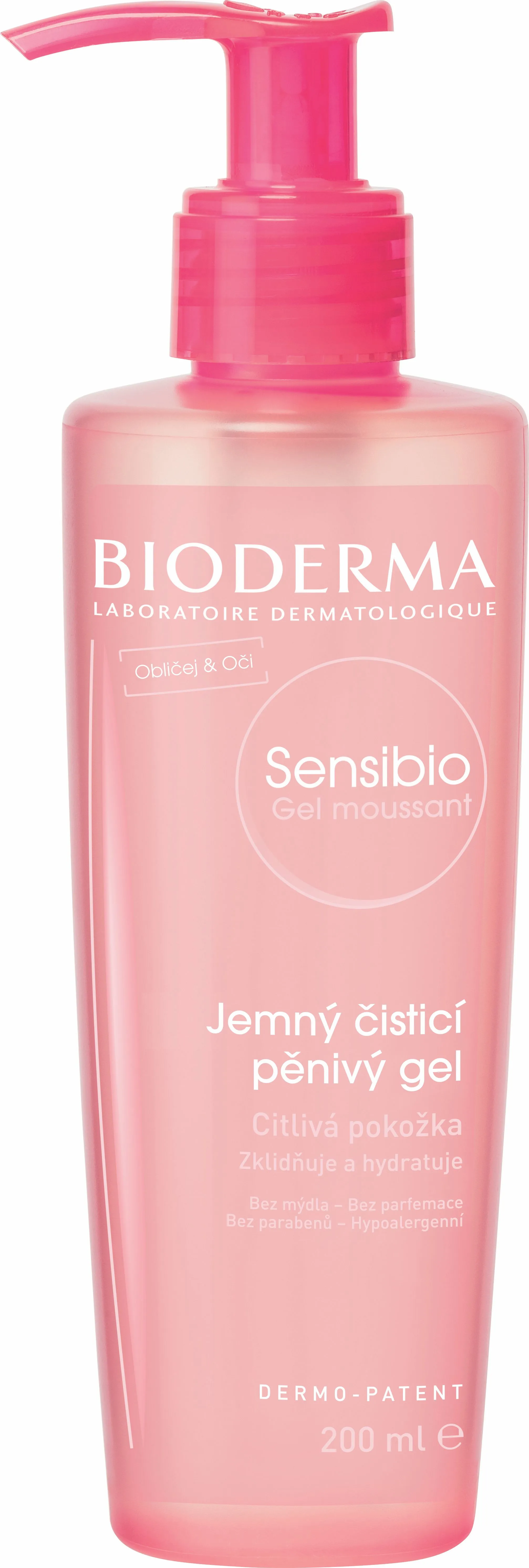 BIODERMA Sensibio Gel Moussant čisticí pěnivý gel pro citlivou pleť 200 ml