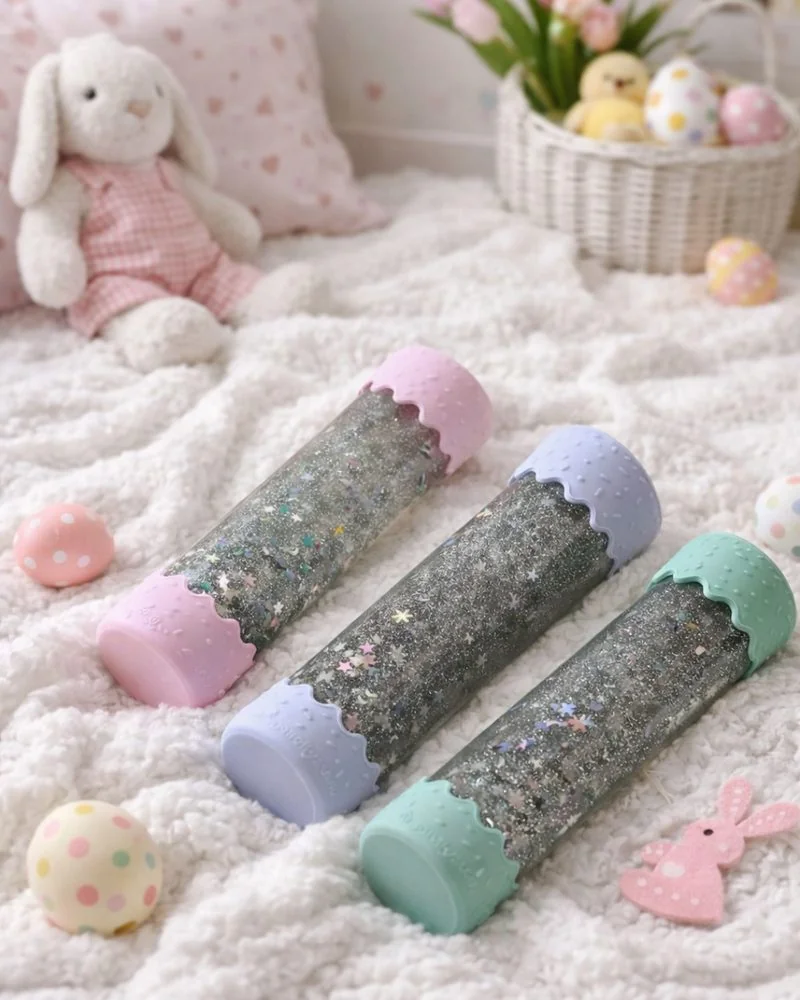 Jellystone Designs Baby senzorická lahev, růžová
