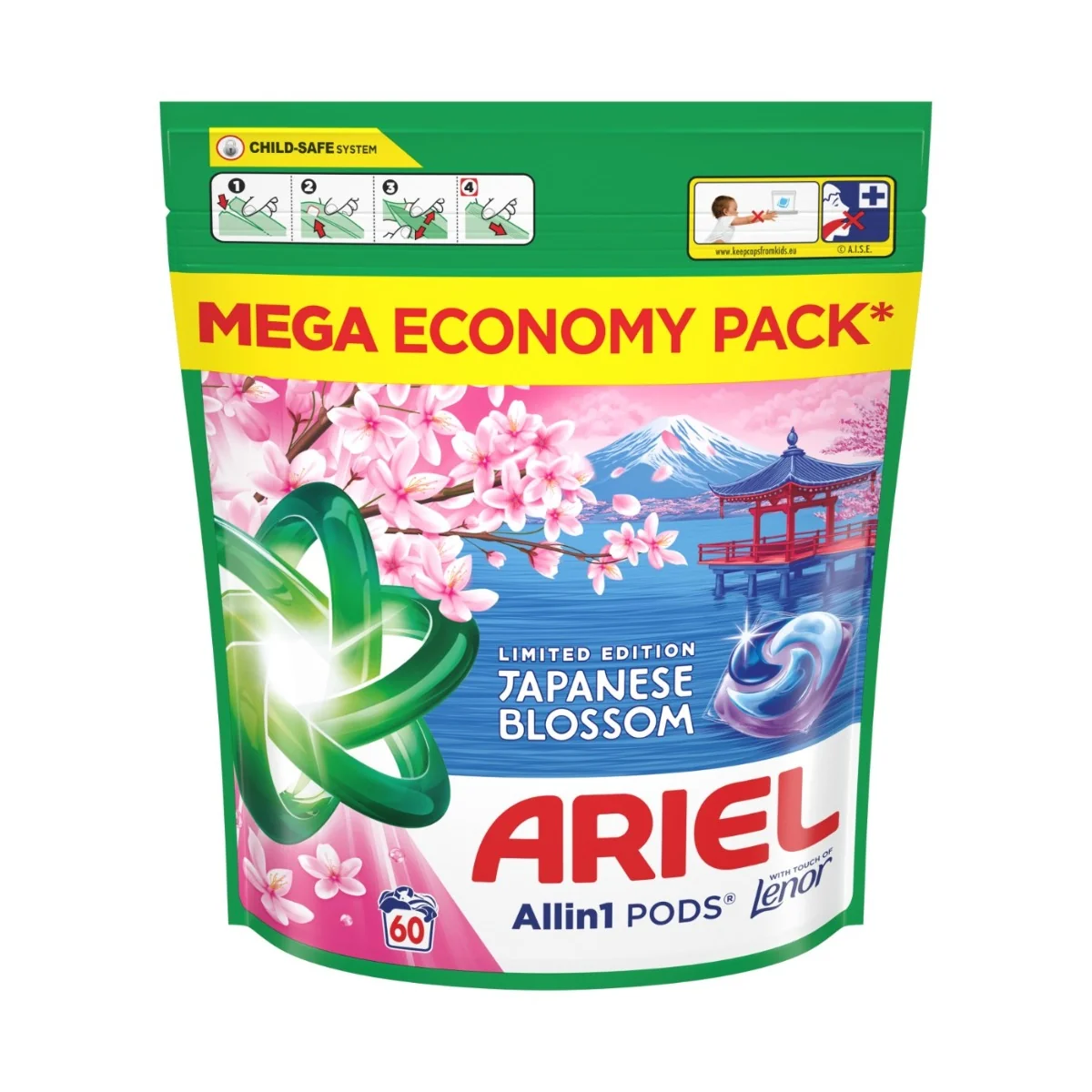 Ariel Allin1 PODS Japanese Blossom kapsle na praní 60 ks