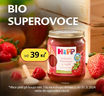 HiPP Superovoce při 3 Ks 39 Kč/ks (březen 2024)