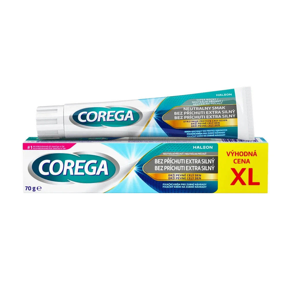 Corega Bez příchuti extra silný fixační krém 70 g