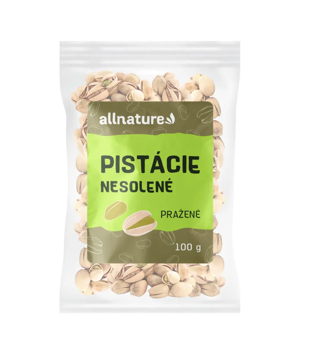 Allnature Pistácie pražené nesolené 100 g