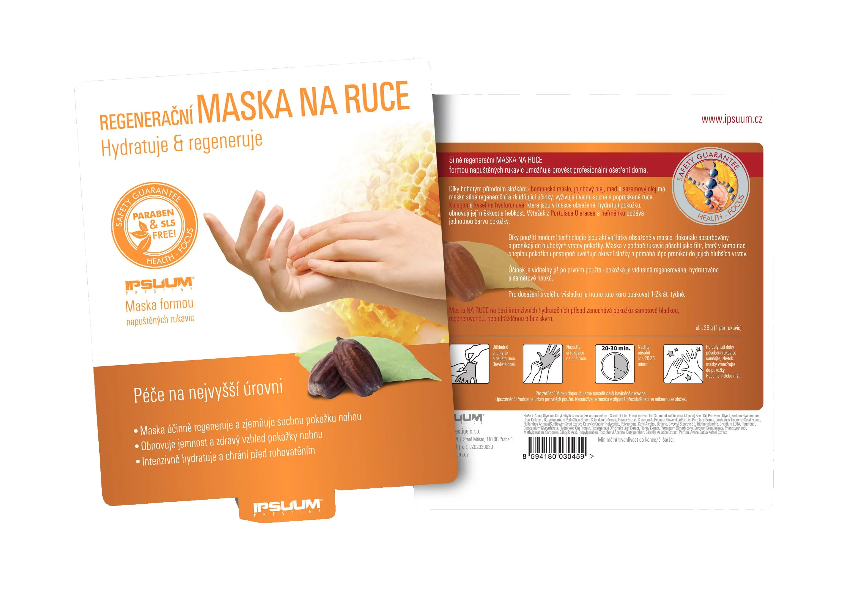 Ipsum prestige Maska Regenerační na ruce (1 pár) 26 g