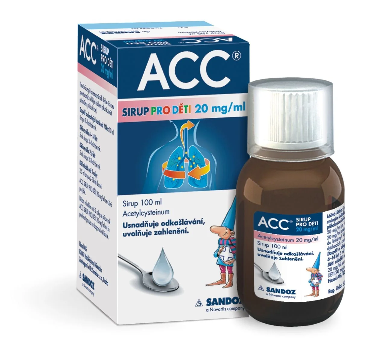 ACC Sirup pro děti 20 mg/ml 100 ml