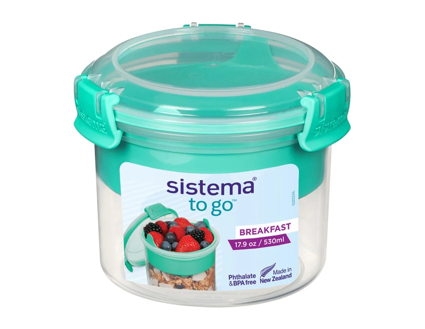 Sistema To Go dóza s miskou a lžičkou 530 ml mátová