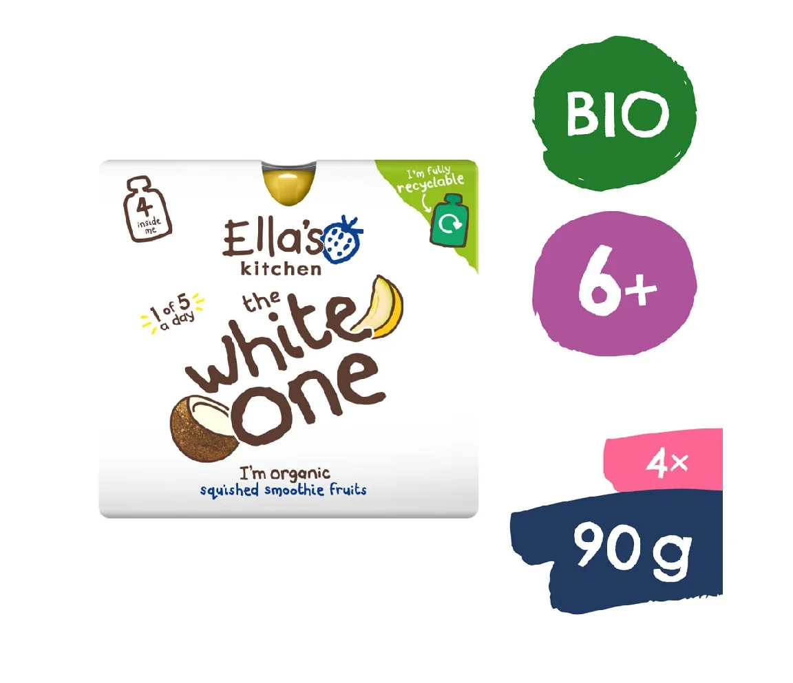 Ellas Kitchen BIO White One Ovocné pyré s melounem 6m+ kapsičky 4x90 g