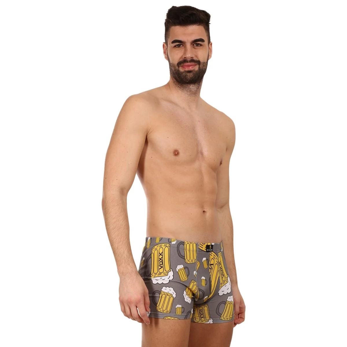 VoXX Pánské boxerky vícebarevné (Kevin-pivo/velké šedé) L