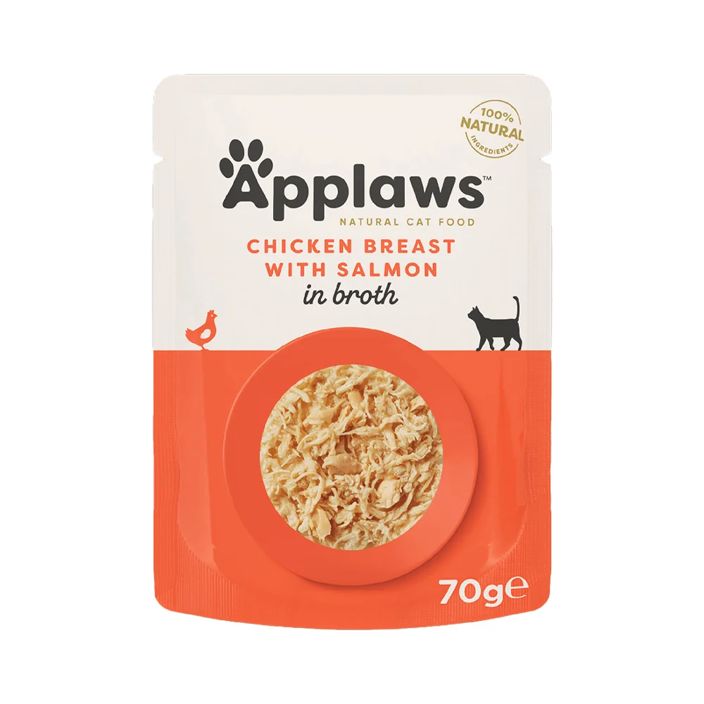 Applaws Cat kapsička kuřecí prsa s lososem 70 g