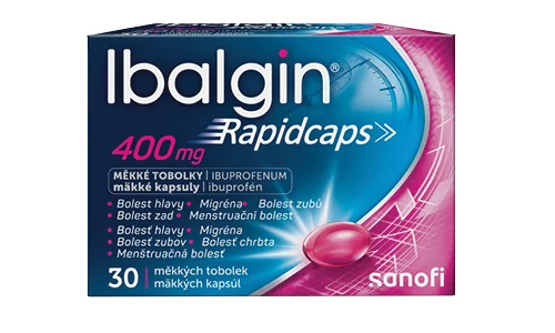Ibalgin Rapidcaps 400 mg 30 měkkých tobolek Ibalgin Rapidcaps 400 mg 30 měkkých tobolek