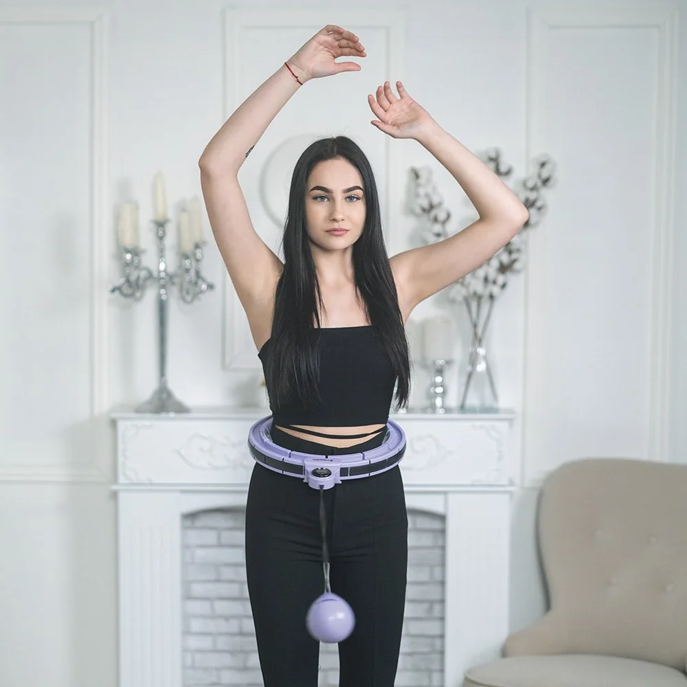 inSPORTline Masážní obruč Weight Hoop Pro 69-105 cm