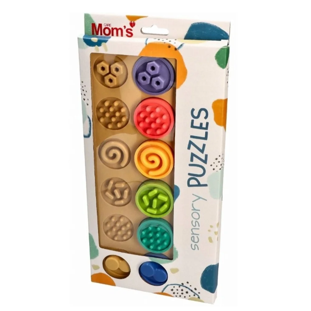 Hencz Toys Puzzle senzorická kolečka XL, pastelová