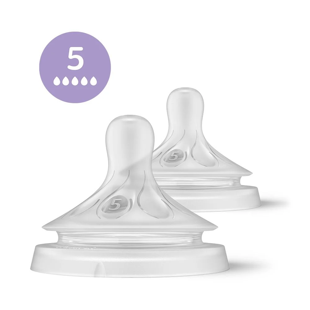 Philips Avent Natural Response 5 Savička velmi rychlý průtok 6m+ 2 ks