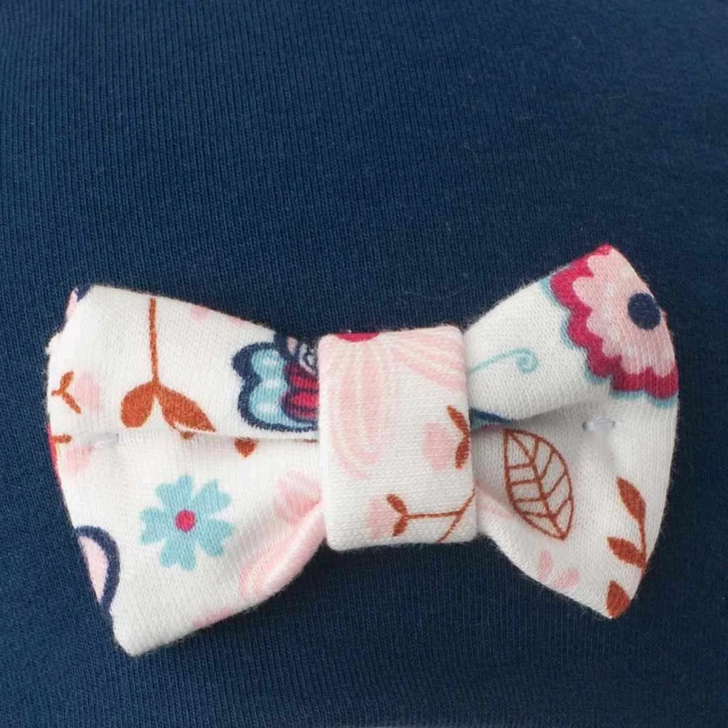 New Baby Kojenecká čepička s šátkem na krk Missy modrá, vel. 86 (12-18m)