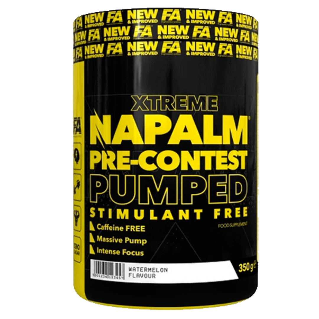 Fitness Authority Xtreme Napalm Pre-Contest Pumped stimulant free 350g - vodní meloun