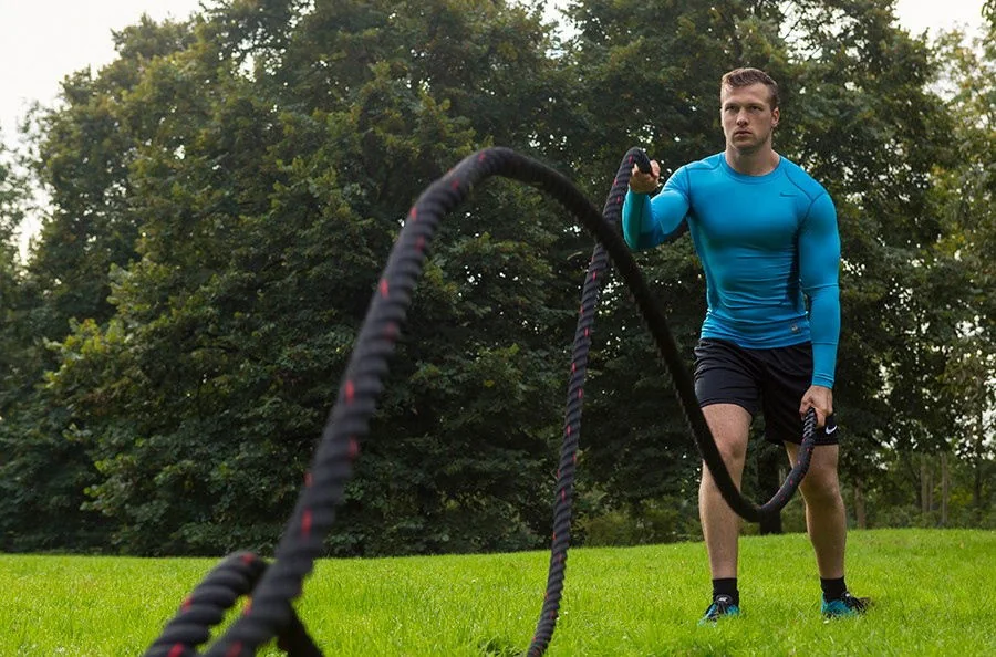 Tunturi Posilovací lano Battle Rope varianta 15 m