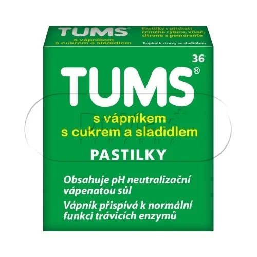 Tums s vápníkem 36 pastilek