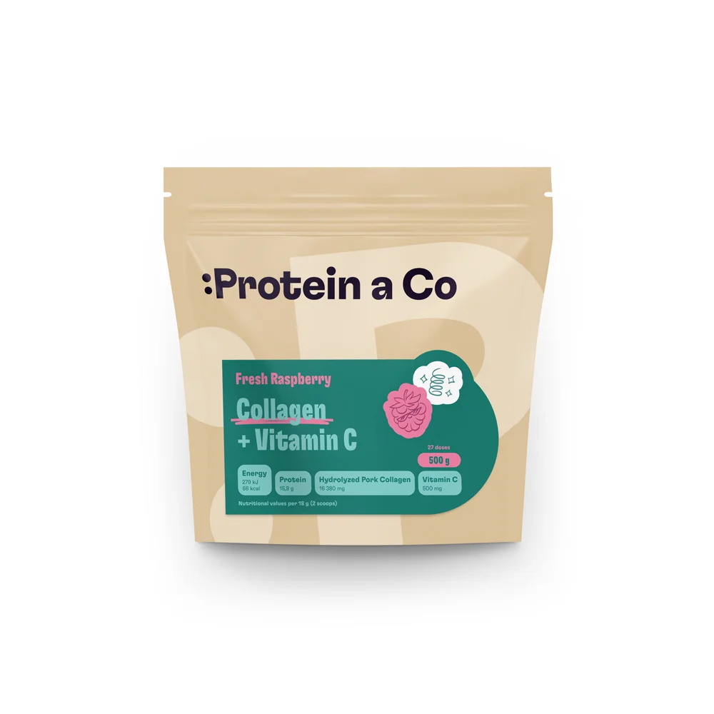 Protein a Co Kolagen + vitamin C Bez příchutě