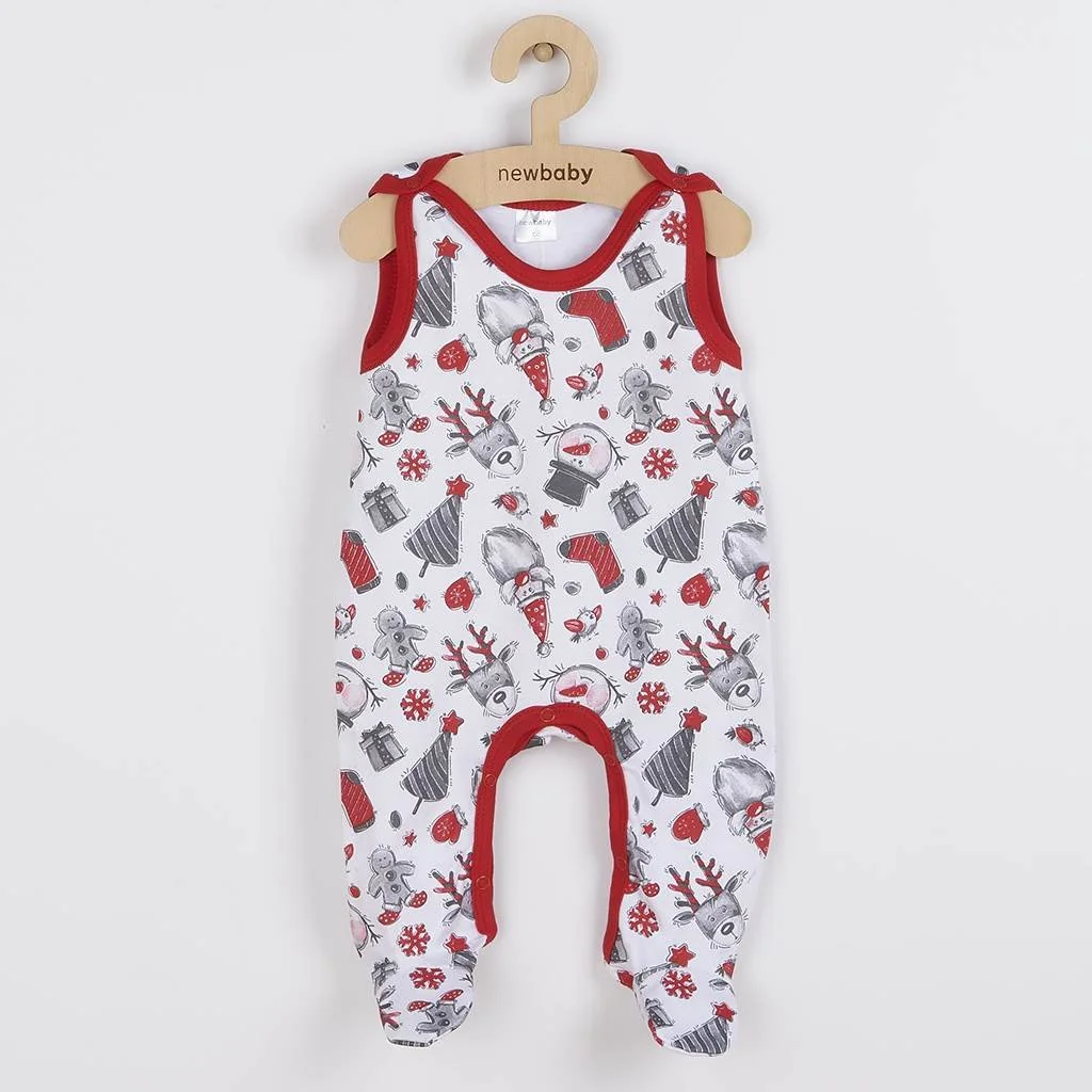 New Baby Kojenecké bavlněné dupačky Christmas, vel. 80 (9-12m)