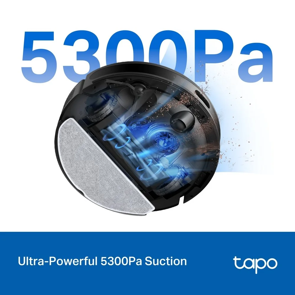 TP-Link Vysavač Tapo RV20 Max Plus robotický s mopem, 5300Pa, MagSlim