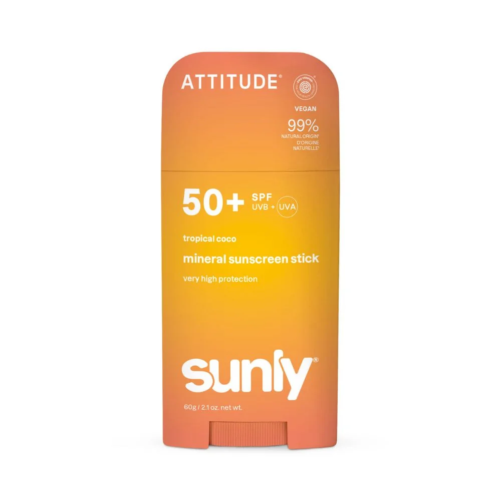 ATTITUDE Sunly Minerální opalovací krém SPF 50+ s vůní tropického kokosu 60 g