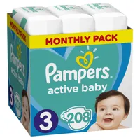 Pampers Active Baby vel. 3 Monthly Pack 6-10 kg