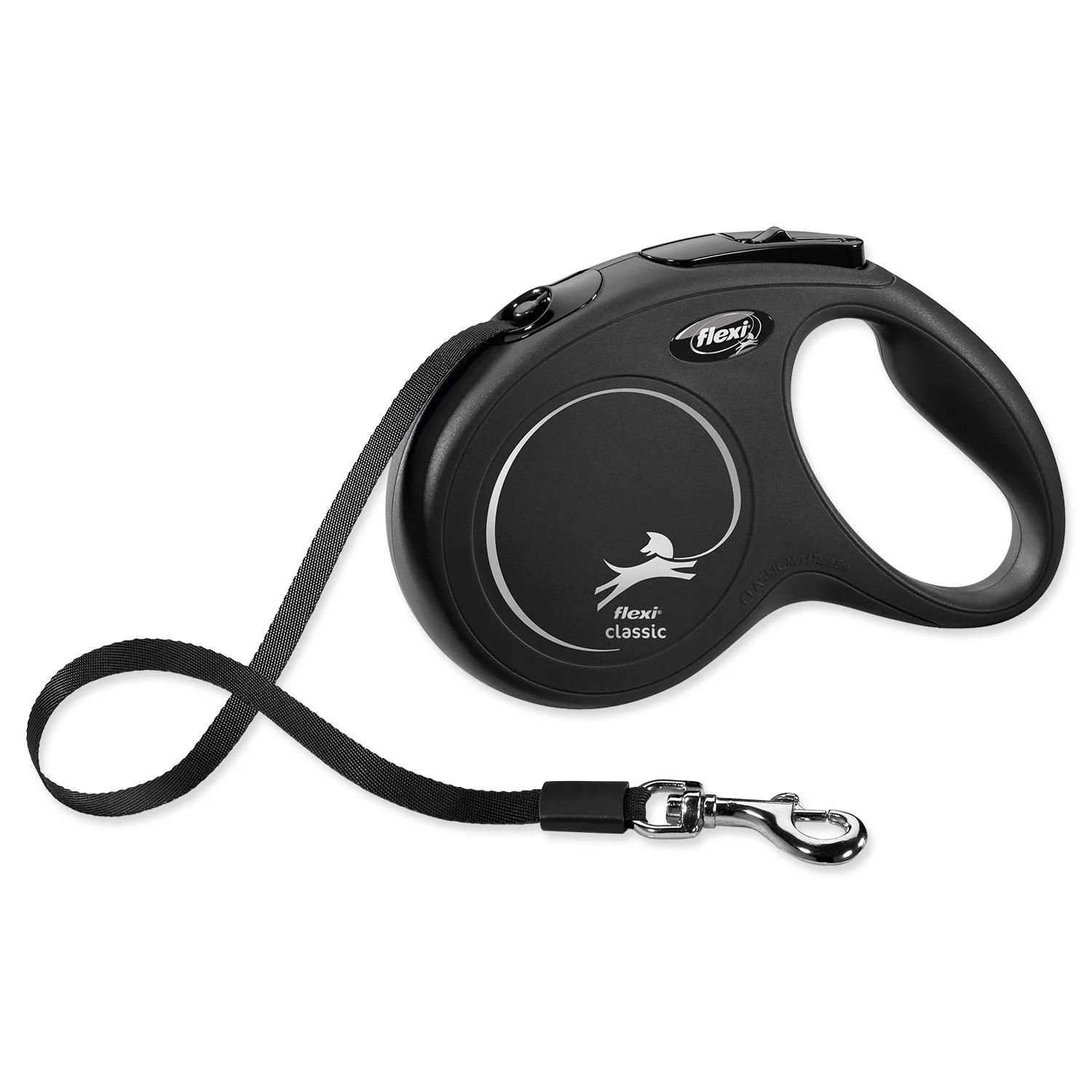 Flexi Vodítko Classic New páska M černé 5m
