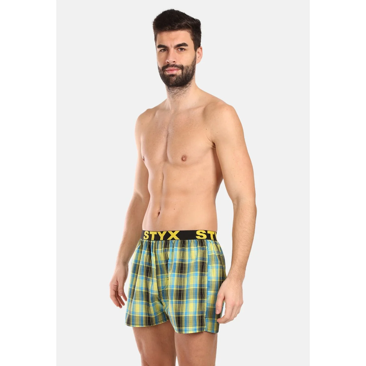 Styx Pánské trenky sportovní guma vícebarevné (B1021) L